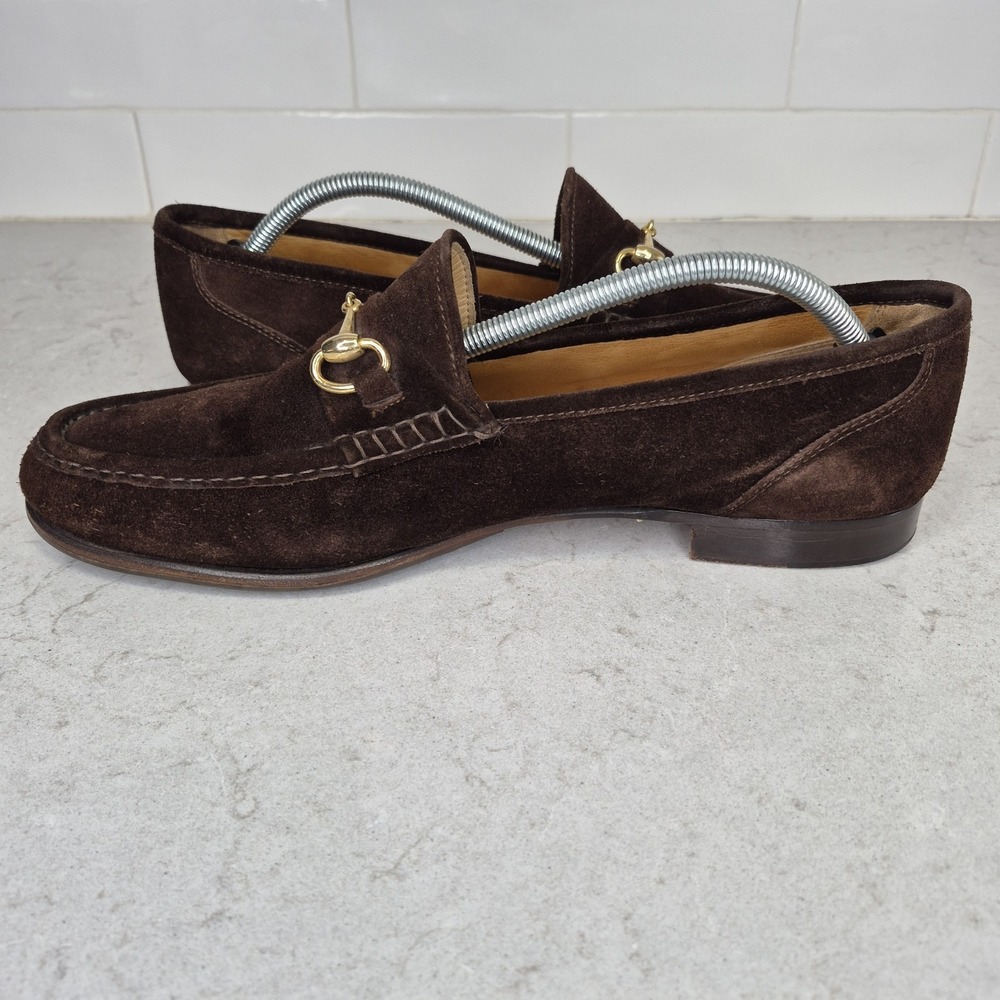 Church's Brown Suede Horsebit Loafers Men's UK 12 / US 13 England Gucci Style - Picture 8 of 13
